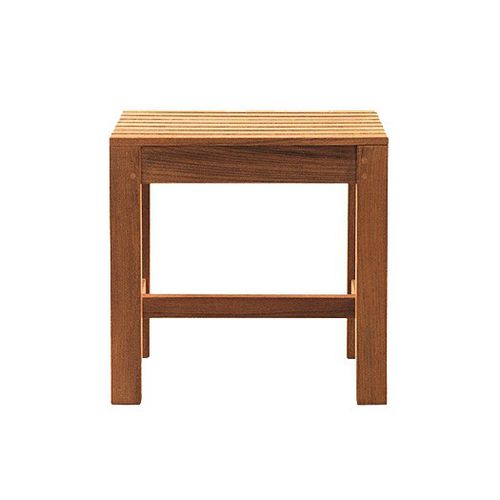 Tabouret contemporain - WILSON - Tectona - en teck / avec piètement en teck / de jardin