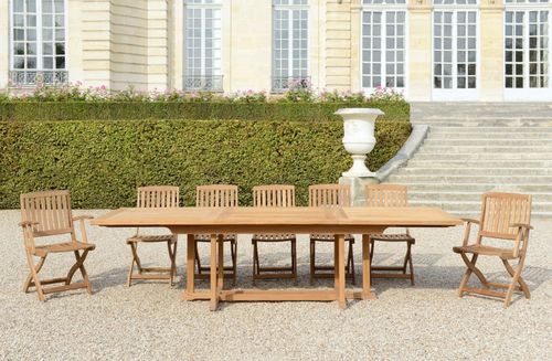 Chaise classique - BARTON - Tectona - d'extérieur / en noyer / en teck