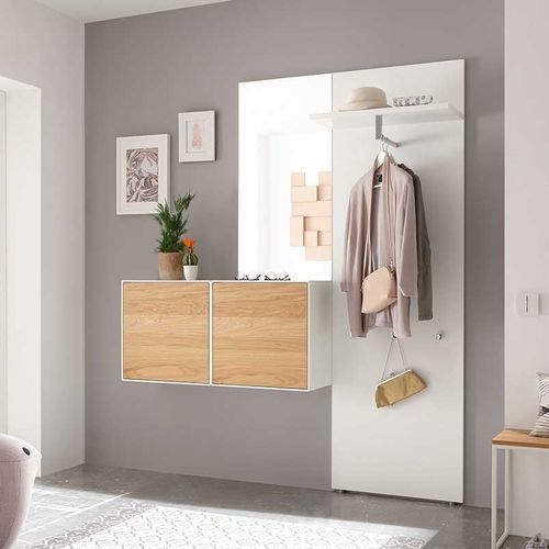 Meuble d'entrée contemporain - EASY  - hülsta - mural / en bois laqué / avec rangement