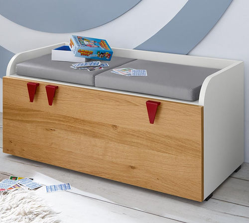 Banquette contemporaine - MINIMO  - hülsta - en tissu / en cuir / avec piètement en bois