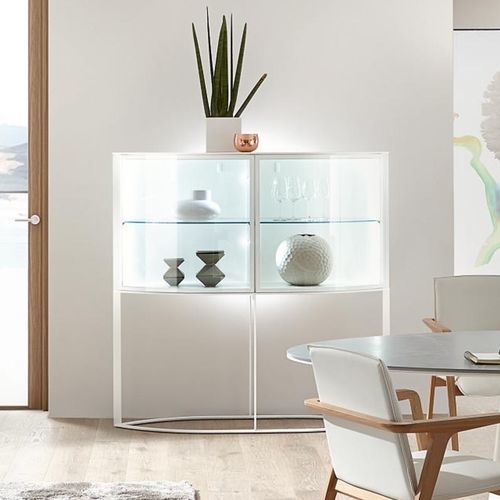 Vitrine contemporaine - NAVIS  - hülsta - murale / sur pieds hauts / en verre