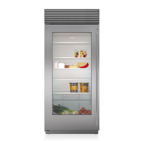Réfrigérateur simple porte - BI-36RG/S - SUB-ZERO - résidentiel / encastrable / vitré