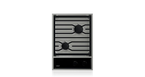 Table de cuisson à gaz - CG152TF/S - SUB-ZERO - 2 foyers / encastrable / avec manettes
