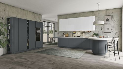 Cuisine contemporaine - CLOVER - CUCINE LUBE - en bois / laquée / mate