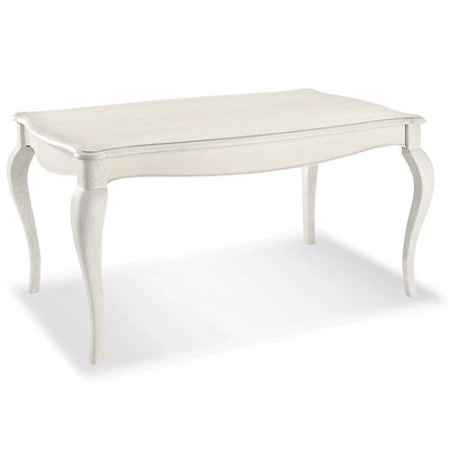 Table classique - ALABASTRO - CUCINE LUBE - en bois massif / rectangulaire / blanche