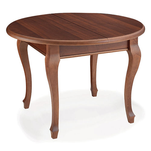 Table contemporaine - COROLLA IGI - CUCINE LUBE - en bois massif / ronde / à rallonge