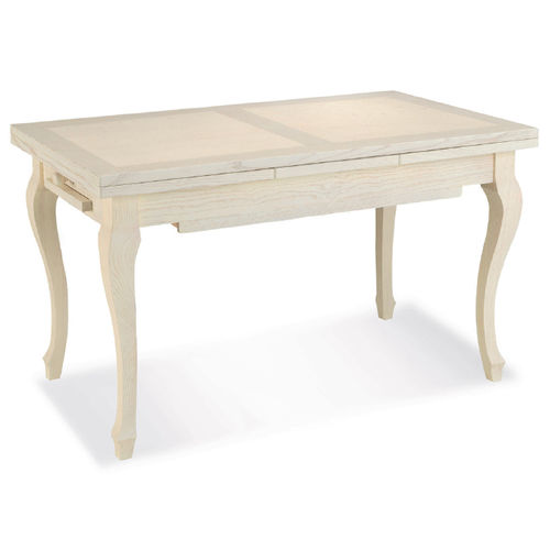 Table classique - FUSION - CUCINE LUBE - en bois massif / rectangulaire / à rallonge