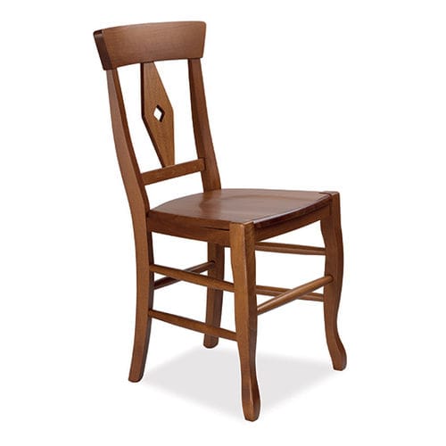 Chaise contemporaine - BEGONIA - CUCINE LUBE - d'intérieur / en bois massif / en paille