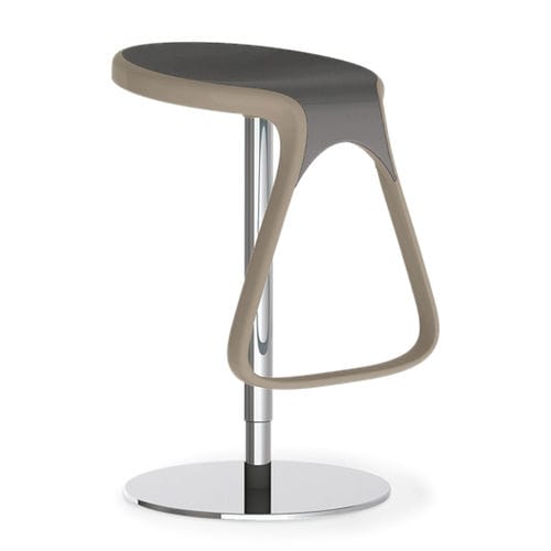 Tabouret de bar contemporain - GERNIS - CUCINE LUBE - avec piètement en acier / pivotant