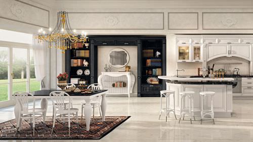 Cuisine classique - PANTHEON - CUCINE LUBE - en placage de bois / avec poignée