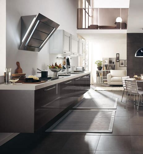 Cuisine contemporaine - GEORGIA - CUCINE LUBE - en bois / avec poignée / laquée
