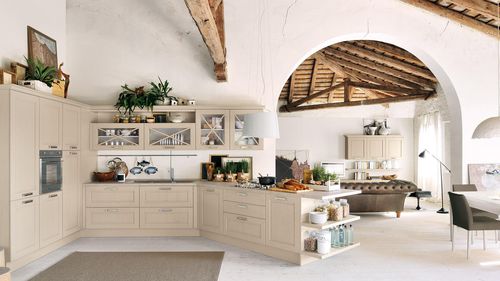 Cuisine classique - AGNESE - CUCINE LUBE - en bois massif / avec poignée