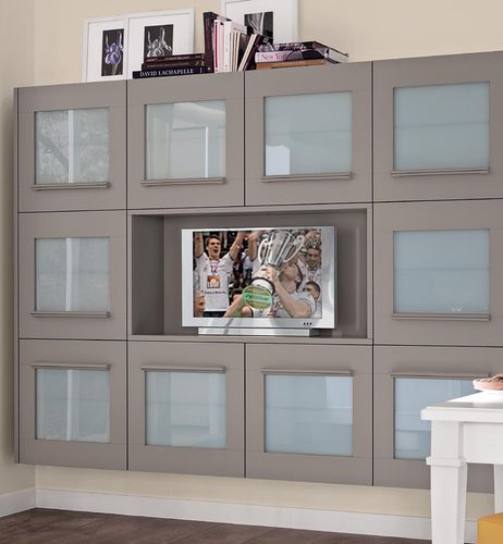 Meuble TV contemporain - GALLERY - CUCINE LUBE - en bois