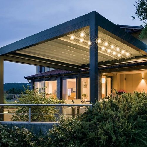 Pergola adossée - ZENIT - Gibus SPA - en PVC / en aluminium / en aluminium extrudé