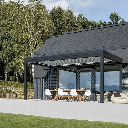 Pergola adossée - PORTOROSE - SLOVENIA - Gibus SPA - en métal / aluminium / bioclimatique