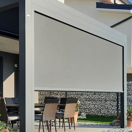 Pergola autoportée - VIPACCO - SLOVENIA - Gibus SPA - en verre / en tissu / couverture en toile