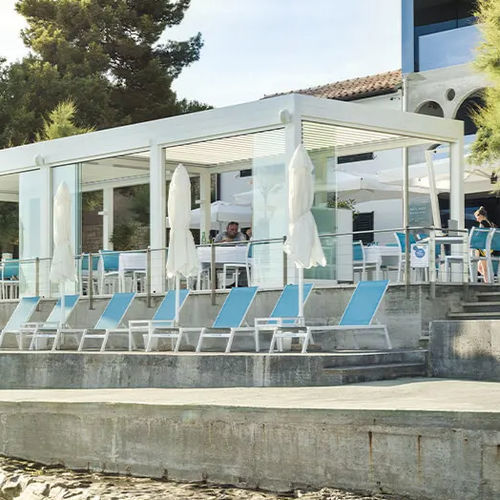 Véranda autoportée - ISTRIA - CROATIA - Gibus SPA - en métal / professionnelle / à simple vitrage