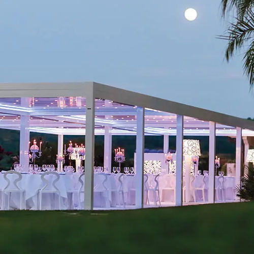 Pergola autoportée - SPIGNO SATURNIA - ITALY - Gibus SPA - aluminium / à lames brise soleil / bioclimatique