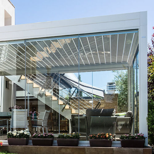 Panneau en verre de sécurité - VILLA WITH GARDEN - Gibus SPA - structurel / feuilleté / transparent