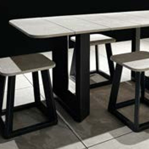 Plateau de table en pierre - ARREDI E ACCESSORI - NovaBell - professionnel / blanc / beige