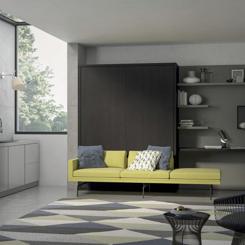 Canapé contemporain - FLIP - TUMIDEI - en tissu / inclinable / marron