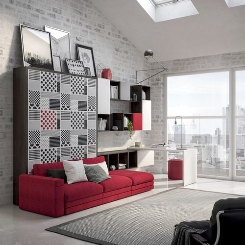 Canapé modulable - ON-OFF - TUMIDEI - d'angle / contemporain / en tissu