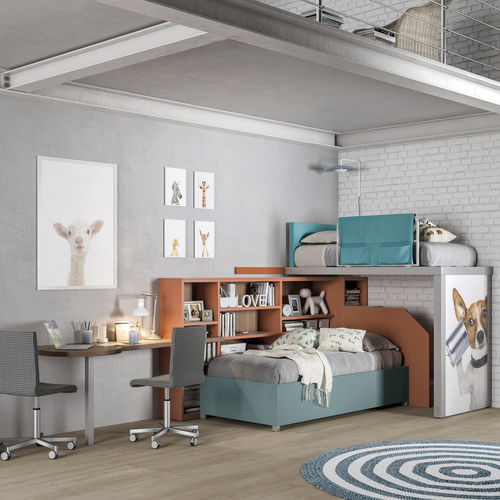Lit mezzanine - 318 - TUMIDEI - simple / contemporain / pour enfant (unisexe)