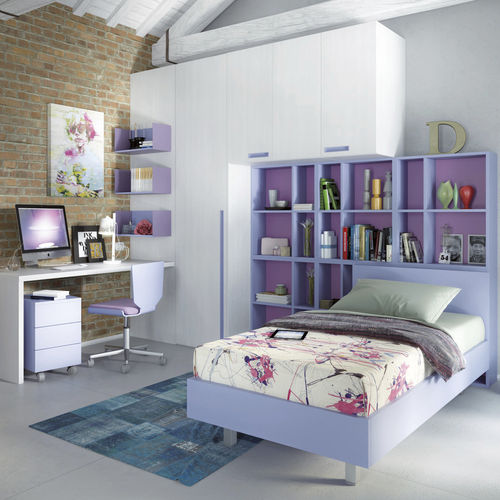 Armoire contemporaine - 339 - TUMIDEI - en aluminium anodisé / en mélaminé / à portes battantes