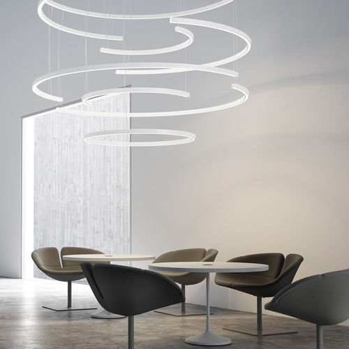 Profil éclairant suspendu - BROOKLYN ROUND  - PANZERI - à LED / dimmable / modulaire