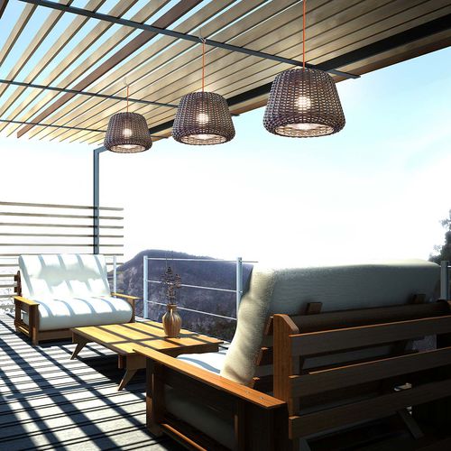 Suspension - RALPH - PANZERI - en aluminium / en laiton / en polycarbonate