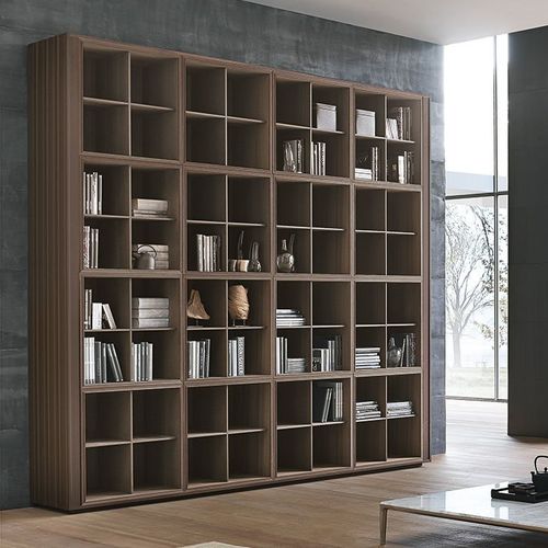 Bibliothèque contemporaine - Tratto - ALIVAR - en chêne / en MDF laqué / par Giuseppe Bavuso