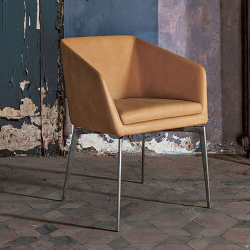 Chaise contemporaine - DENISE - ALIVAR - d'intérieur / en tissu / en cuir