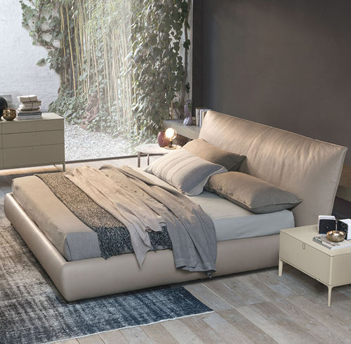 Lit double - Suite - ALIVAR - contemporain / tapissé / avec tête de lit tapissée
