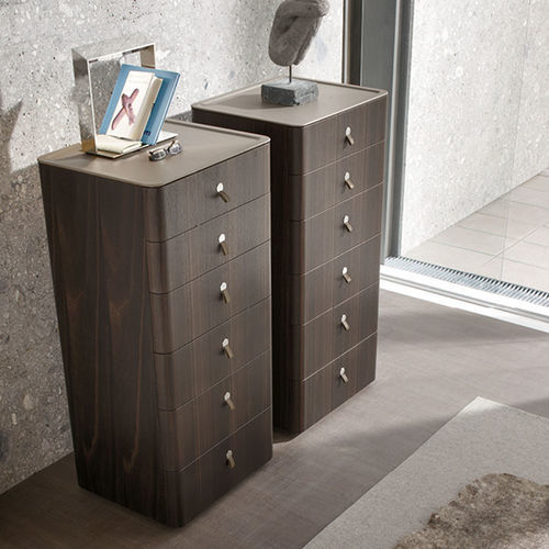 Chiffonnier contemporain - Kube - ALIVAR - en chêne / en MDF laqué / en cuir