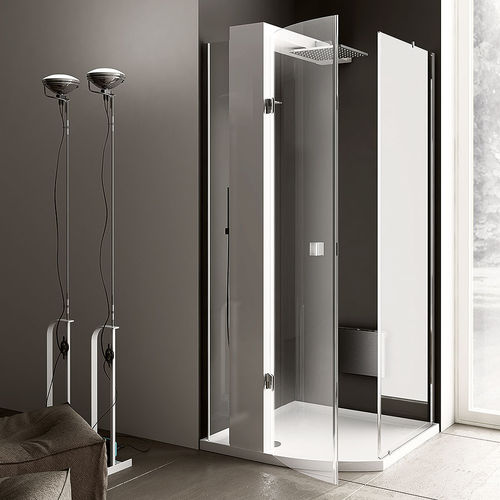 Cabine d'hydromassage d'angle - ELLE - GRUPPO TREESSE - en verre / trempé