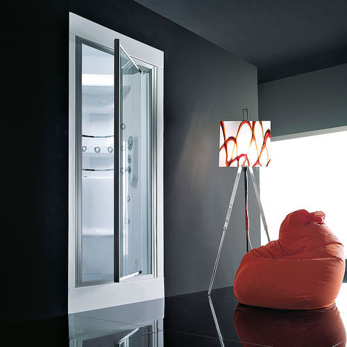 Cabine de douche multifonction - ACQUAZZURRA 90I - GRUPPO TREESSE - en verre / avec porte battante / rectangulaire