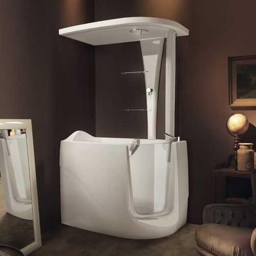 Baignoire en acrylique - GEN-X TOP - GRUPPO TREESSE - à porte / hydromassage / blanche