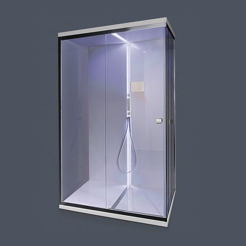 Cabine de douche multifonction - SCURETTO 810 - GRUPPO TREESSE - en verre / en chrome / à portes coulissantes