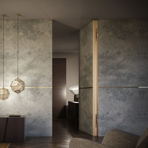 Porte d'intérieur - FILO 10 - LINVISIBILE - en bois / en métal / en stratifié