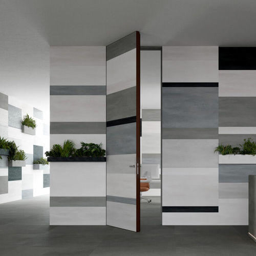 Porte d'intérieur - INFINITO 10 - LINVISIBILE - en bois / en verre / en aluminium anodisé