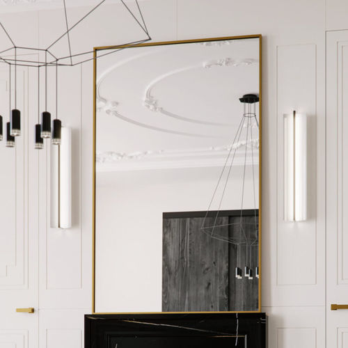 Miroir mural - Orizzonte - LINVISIBILE - sur pied / professionnel / contemporain