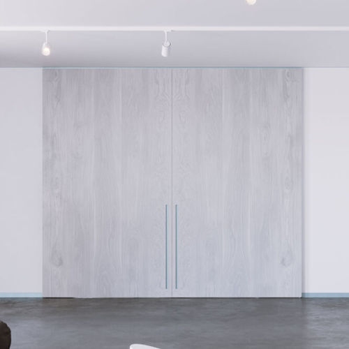 Porte d'intérieur - Marea - LINVISIBILE - en bois / en stratifié / en cuir