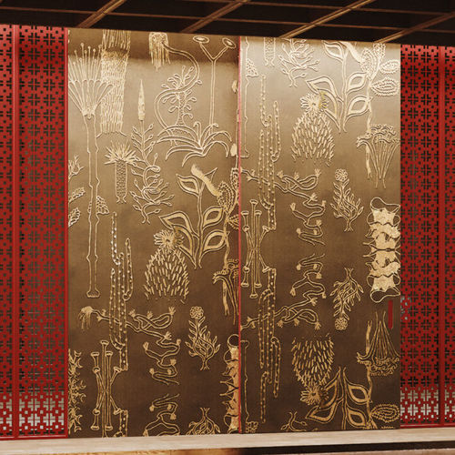Porte d'intérieur - INFINITO - LINVISIBILE - en verre / aluminium / en cuir