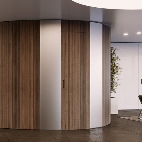 Porte d'intérieur - Alba - LINVISIBILE - en bois / battante / contemporaine