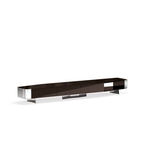 Buffet contemporain - DIAGRAMMA - Minotti - en aluminium / en acier inoxydable poli / en MDF stratifié