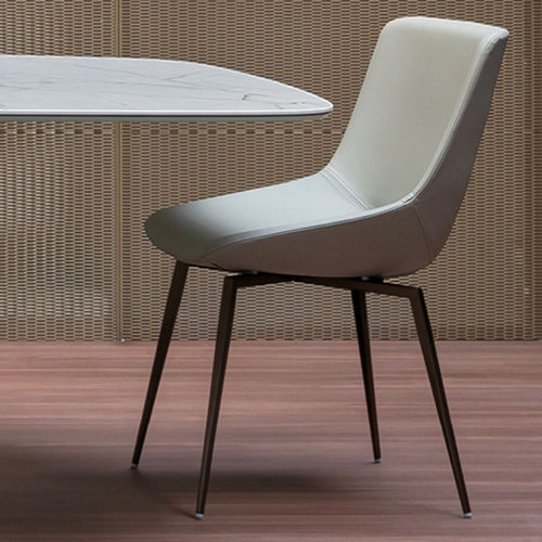 Chaise contemporaine - ARTIKA - BONALDO - d'intérieur / en tissu / en cuir