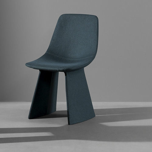 Chaise de salle à manger contemporaine - Agea - BONALDO - d'intérieur / en cuir / en tissu