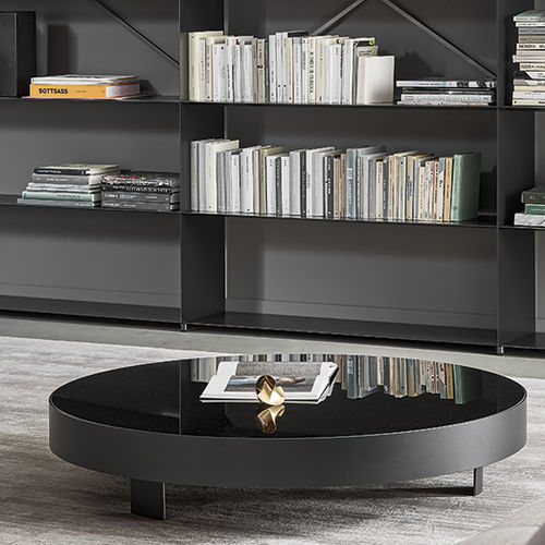 Table basse contemporaine - Jazz - BONALDO - en verre / en céramique / avec piètement en métal peint