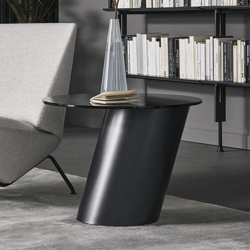 Table d'appoint contemporaine - Pisa - BONALDO - en verre / en céramique / en marbre