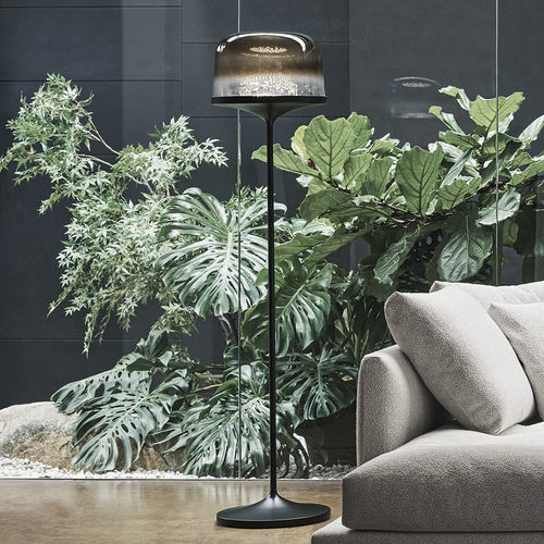 Lampe sur pied - Pin - BONALDO - en métal peint / en verre soufflé / contemporaine